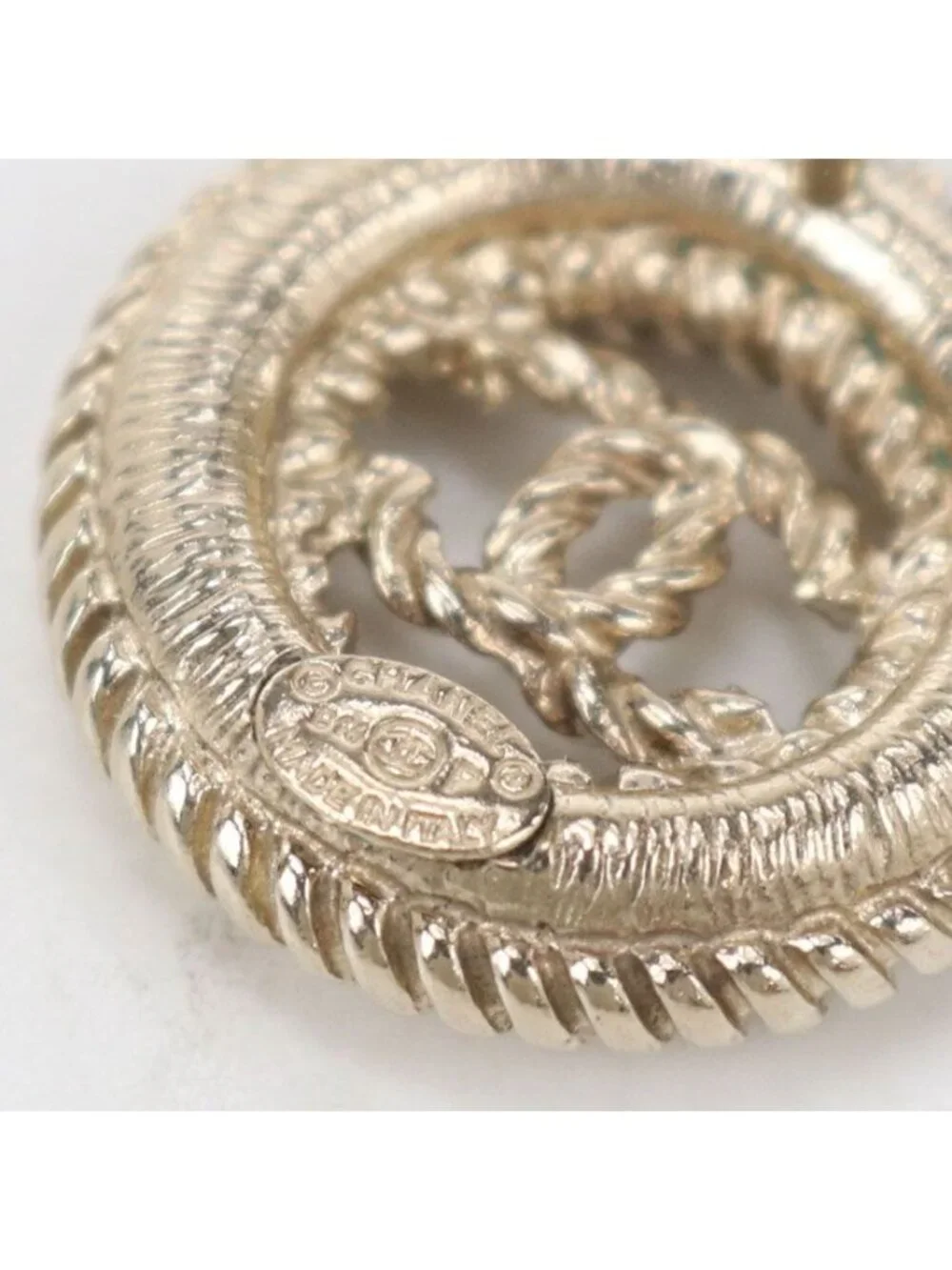 Chanel CC Logo Earrings Metal